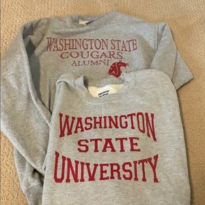 2 WSU Sweatshirts, GO COUGS 🐾